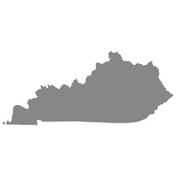 Kentucky State Map Outline Vector Image