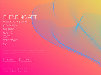 abstract blend background template for web site vector image