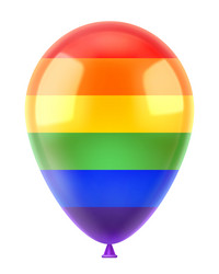 helium balloon with the rainbow flag lgbt Vector Image