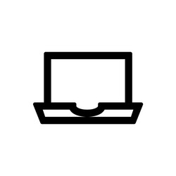 Portfolio icon for simple flat style ui design vector