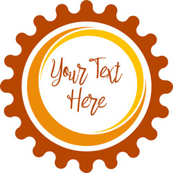 abstract emblem blank design template frame border vector image