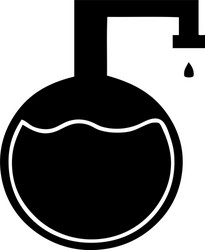 Flat symbol science experiment vector