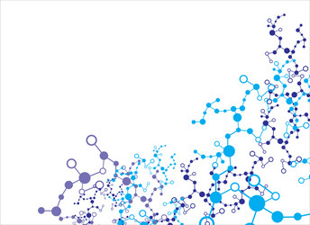 abstract molecular structure background vector image