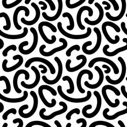 Abstract seamless pattern on white background vector