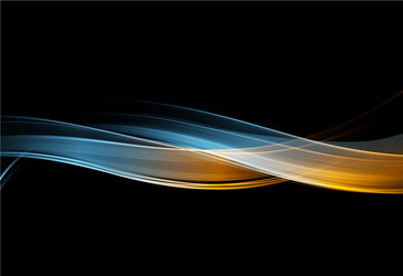 Abstract shiny color blue wave design element Vector Image