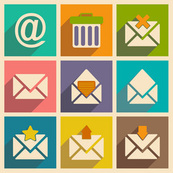 flat with shadow concept and mobile application vector