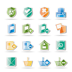 Internet and website buttons vector