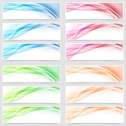 Dynamic Abstract Swoosh Wave Header vector image