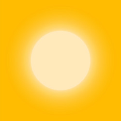 Summer icon sunny bright circle shape sun shine vector