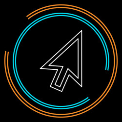 cursor arrow computer - symbol vector image