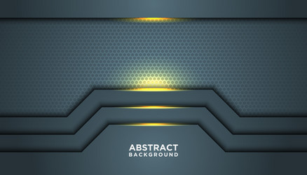 Dark abstract background with black overlap vector