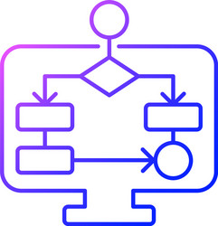 task schemes gradient linear icon vector image