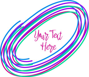Abstract emblem blank design template frame border vector