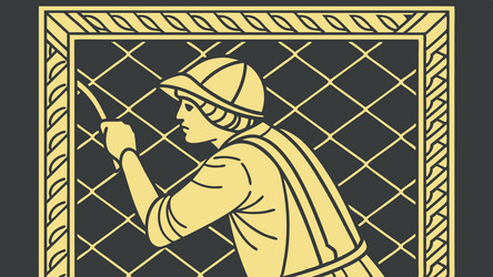 window cleaner with squeegee design generative ai vector image