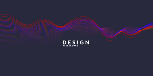 bright abstract background with a dynamic waves vector image