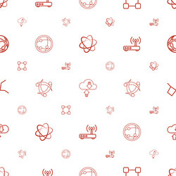 networking icons pattern seamless white background vector image