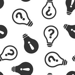 problem solution icon seamless pattern background vector image