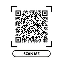 QR Code Scan Template vector image