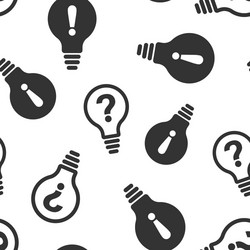 problem solution icon seamless pattern background vector image