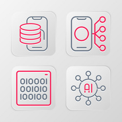 Set line neural network binary code and cloud vector