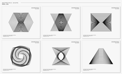 Techno motion lines abstract shape design template vector
