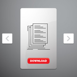 code coding compile files list line icon vector image