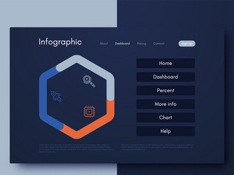 graphic infographics template for creating mobile vector image