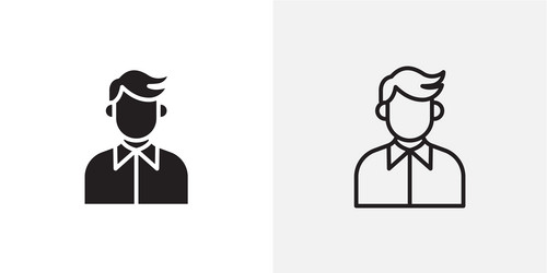man icons pack for apps and ui ux desigs vector image