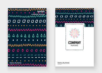 Abstract pattern with color hand drawn strokes vector