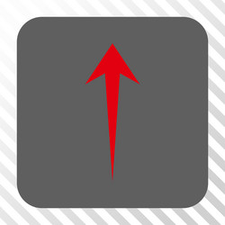 Arrow up rounded square button vector