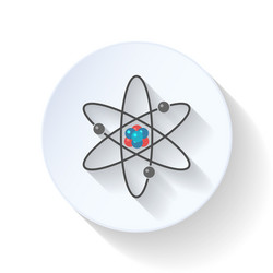 Hydrogen atom on white background Royalty Free Vector Image