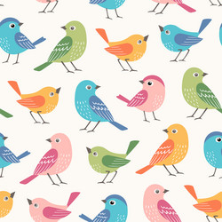 Charming Bird Pattern vector image