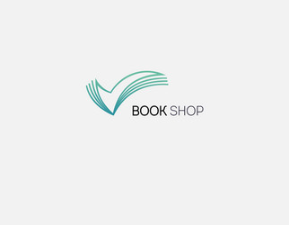 Financial accounting credit book logo Royalty Free Vector