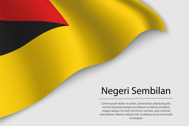 Negeri Sembilan Flag Banner vector