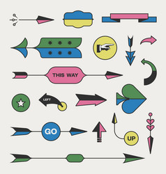 Arrows and pointers Royalty Free Vector Image - VectorStock