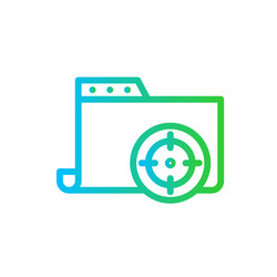 agile project development icon with blue vector