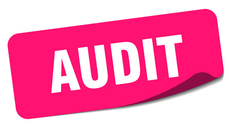 Audit sticker label Royalty Free Vector Image - VectorStock