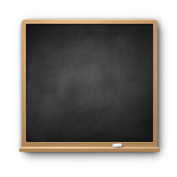 Black Square Chalkboard with Frame vector image