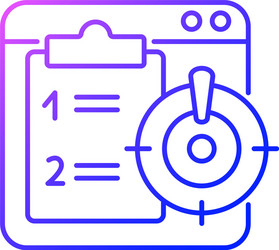Priority Task Gradient Icon vector image