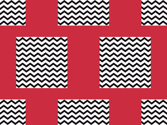 zigzag seamless pattern with black and red color vector image