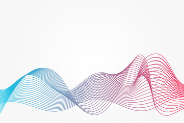 abstract curve pattern blue and red gradient wave vector image
