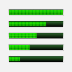 Game ui loading progress bars resources set Vector Image