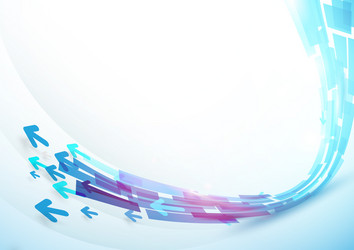 abstract blue curve line shape background design vector image