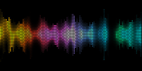 abstract background with graphic equaliser design vector image