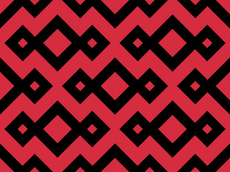 Zigzag seamless pattern with black and red color vector