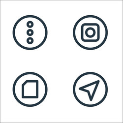 Basic ui line icons linear set quality vector
