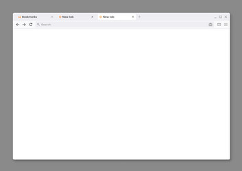Blank web browser internet page window Royalty Free Vector
