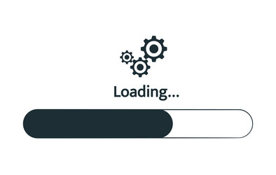 loading progress bar design vector image