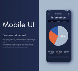 mobile application interface ui design vector image