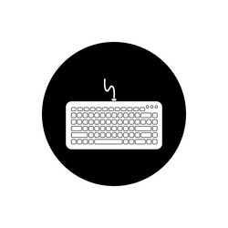 computer input keyboard button icon editable eps vector image